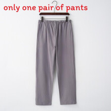 (Gray,XL)Calças casuais masculinas de linho estilo chinês com gravatas para uso confortável verão