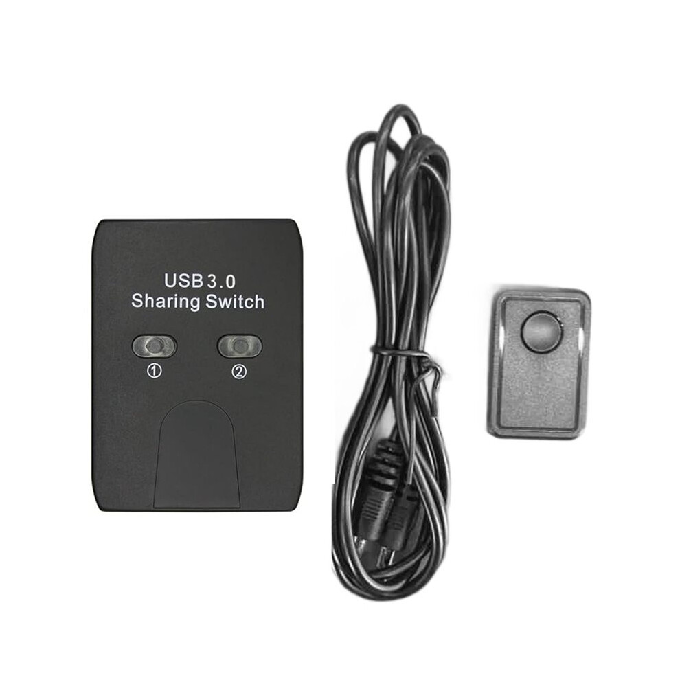 Usb3.0 Printer Sharing Device 2 In 1 Out Printer Sharing Device 2-Port Manual Kvm Switching Splitter With Remote Control 4713549813180