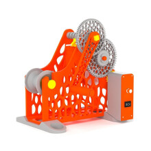 3D Filament Winder Hand-Cranked Spool Wrapping Tool for 3D Printing Filament Winder Orange EU Plug