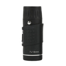 Telescopio Monocular de Bolsillo 7x18, Telescopio Monocular de Mano HD Multiusos con Zoom y Visión Nocturna