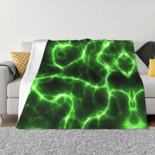 Pevtufa Green Lattice Fleece Throw Blanket 40x30 Reversible Flannel Soft Plush Blanket for Couch Bed
