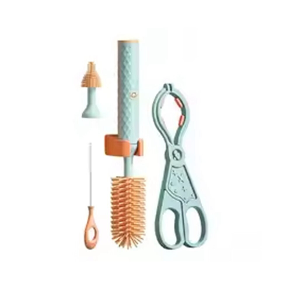 Electric Silicone Bottle Brush 360 Degree Rotating Baby Pacifier Cup Pacifier Cleaning Brush Set for Cleaning Bottles