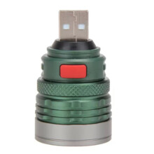 USB-Powerbank, Zaklamp, Hoofdlamp, 3W, Verlenglamp, 10-20 Maximale Lichtbundel, Instelbare Brandpuntsafstand, Waterdicht
