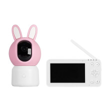 4.5Inch Video Baby Monitor 2MP WiFi Security Camera with Temperature Gentle Light Soothing Lullabies for Home B