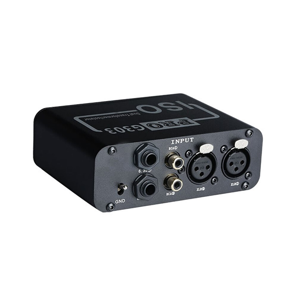 3 In 3 Out Audio Isolator Noise Reduction Filter Eliminates Current Noise Dual-Channel 6.5 Xlr Rca Audio Signal Isolator 6033314409423