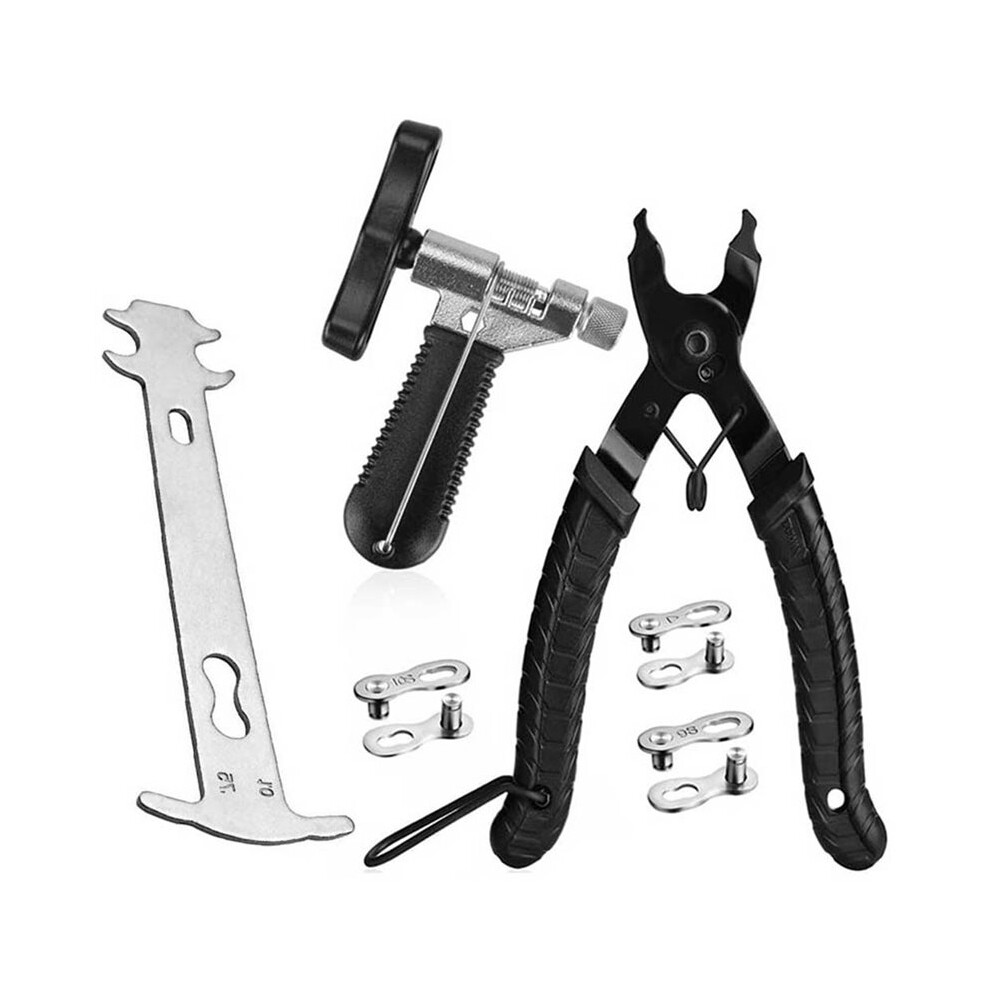 1 Set Bike Chain Tool Set Includes Chain Breaker Wear Gauge And Missing For Cycling Maintenance 6032234183697