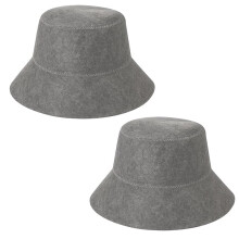 Unverzichtbares Saunazubehör: Graue Filz-Saunahauben für Damen und Herren, Ideal für Spa- und Wellness-Anwendungen, 27 X 17 cm