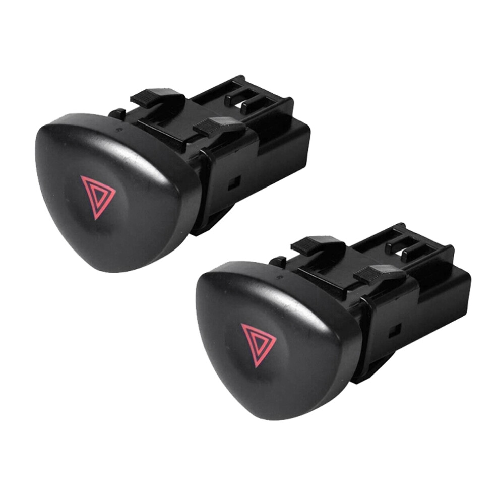 2X Hazard Warning Emergency Button For Clio 2 Mk2 1998 Onwards 8200060036 - 8200442723 Light 4711095354133