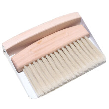 Mini Broom and Dustpan Set with Magnetic Lock Storage, Nonshedding Sisal Bristles for Coffee Station