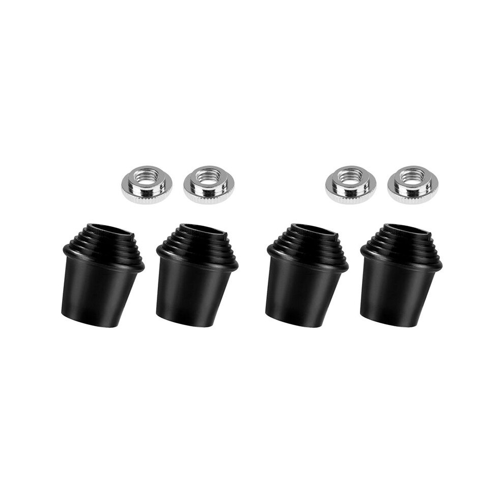 Photos - Power Tool Accessory 4 Packs Bass Drum Spur Feet, Bass Drum Legs Threaded Rubber Foot with Lock Nuts for Bass Drum