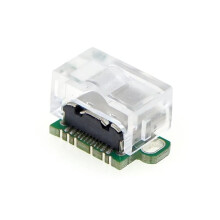 Charging Port with Cover Shell for Gameboy Advance SP Charging Socket to USB-C USB Type-C Port Interface Clear