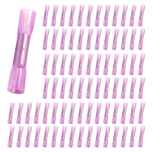 Heat Shrink Butt Connectors Waterproof Electrical Crimp Terminals Marine Grade Insulated Wire Connectors for Boat 100pcs