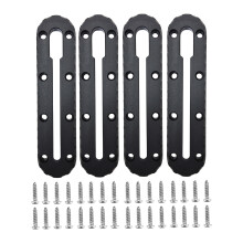 2/4Pcs Slide Track Rail Bracket Kayak Low Profile-4 pieces