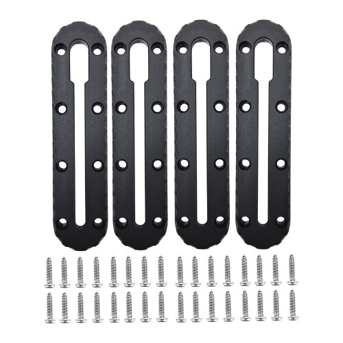 2/4Pcs Slide Track Rail Bracket Kayak Low Profile-4 pieces