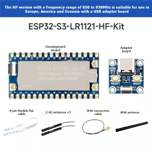 ESP32-S3-LR1121- Kit ESP32-S3 LoRa 2.4G Development Board 850MHz-930MHz Wireless Communication Module 2