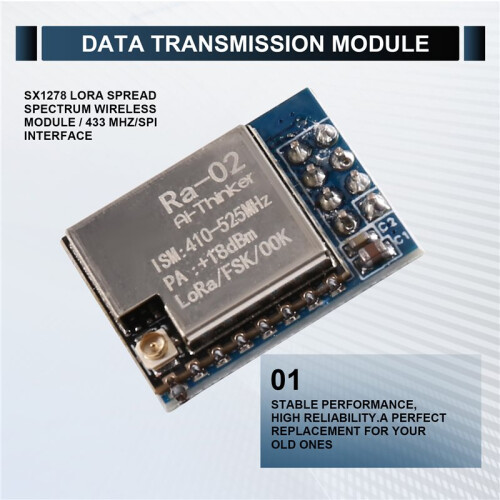 SX1278 LoRa Wireless Data Transmission Module with SPI Interface 433MHz Wireless Module 1