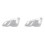 2X Left Side for   W207 E-Coupe 2009-2012 Headlight Lens Cover Headlight Shade Shell Headlight Glass Cover 1