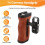 Camera Side Handle Grip for // DSLR Camera Cage Left Right Side Wooden Handgrip with Cold Shoe 9
