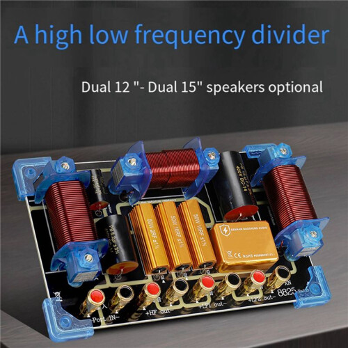 2X 1800W Audio Frequency Divider Two Way Speaker Crossover 12 15 Inch Stage Performance High Power Frequency Divider 2