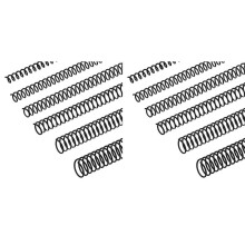 240 PCS Bobines de Reliure en Spirale Reliure en Plastique Anneaux de Spirales de Reliure Multi-Tailles Peignes de Fil de Reliure en Spirale, Pas 4:1