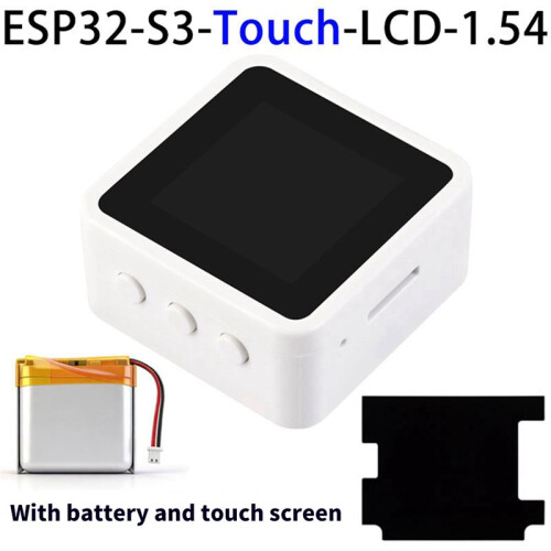 ESP32-S3 AI Development Board 1.54" Touch LCD Display WiFi  Voice Chat with Battery for DeepSeek IoT Projects 1