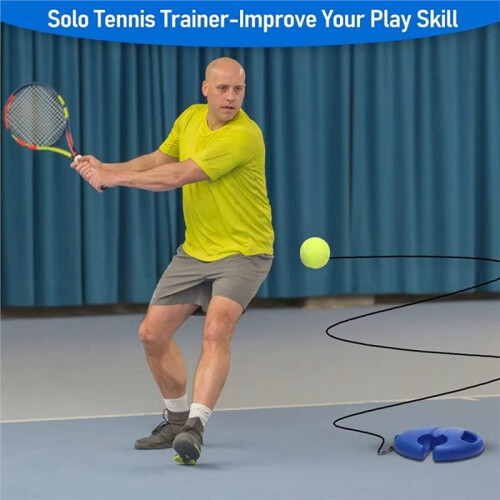 Professional Tennis Training  with Elastic Rope and Rebound Base 1