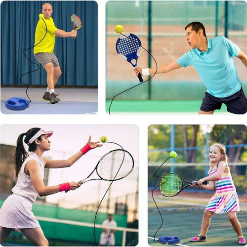 Professional Tennis Training  with Elastic Rope and Rebound Base 2