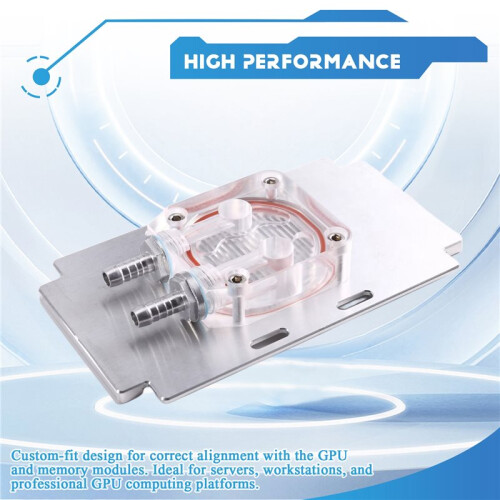 For  V100 PG199 A100-SXM2 Connector  Card  Copper Water-Cooled  Performance Cooling Block 2
