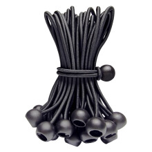 4 Inch Heavy Duty Ball Bungee Cords for Canopy Tarp Tent Outdoor, Durable Black Elastic Ties 35PCS