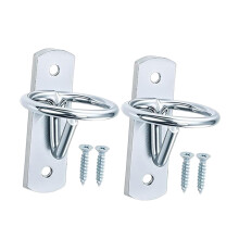 Multipurpose Iron Hanging Hook Heavy Duty Wall-silver 2 pieces