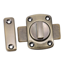 Heavy Duty Zinc Alloy Sliding Door Lock Latch for Home Safety, Easy NoDrill Extra Security