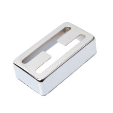 Metal Shell Gitaar Pickup Cover H-vorm Humbucker Cover-Zilver