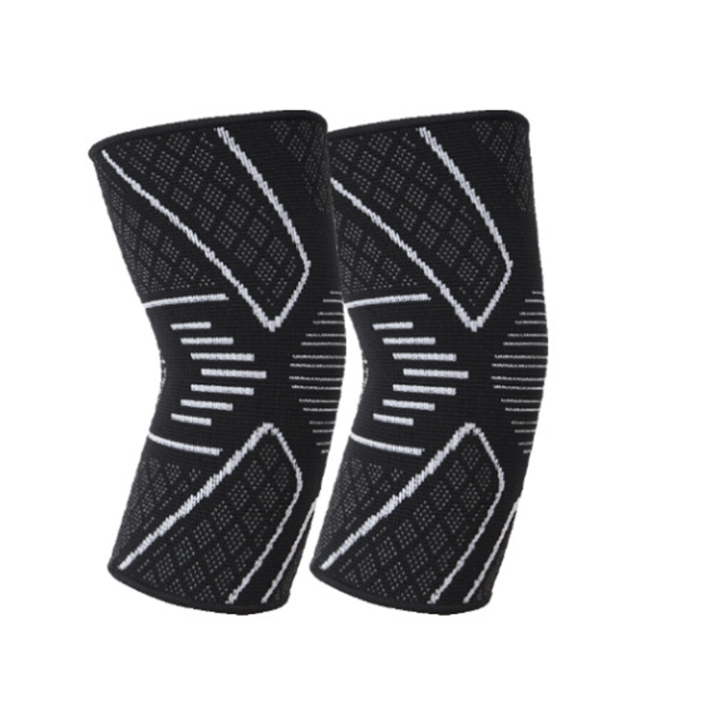 Ergonomic Elbow Compressions Sleeve Sports Elbow Guard-Black L