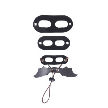3Pcs Black Pet Traction Strap Durable Harness Pulling Rope for Lizards
