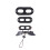 3Pcs Black Pet Traction Strap Durable Harness Pulling Rope for Lizards 1