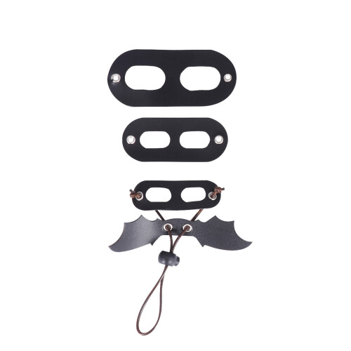 3Pcs Black Pet Traction Strap Durable Harness Pulling Rope for Lizards