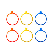 Agility Rings for Athletic Conditioning Activity &-three colors