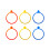 Agility Rings for Athletic Conditioning Activity &-three colors 1