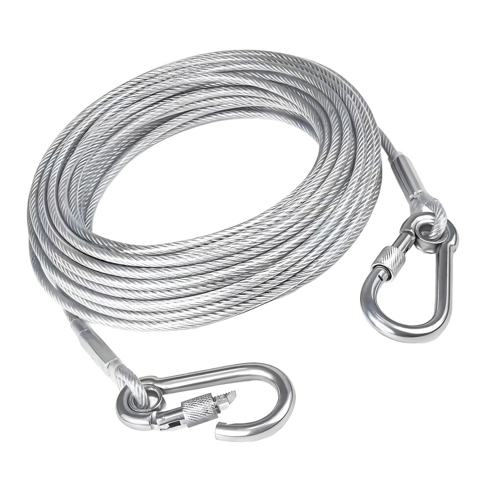 Highly Strength 2Mm Plastic Coated Steel Wire Rope Outdoors-10M 7627001348165