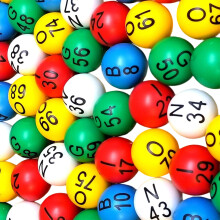 75er Pack Raffle Buntes Ersatz-Bingokugel-Set Mehrfarbige