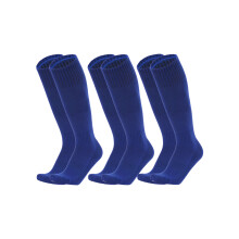 3 Pair Knee Length Sports Sock for Running Soccer-Blue child