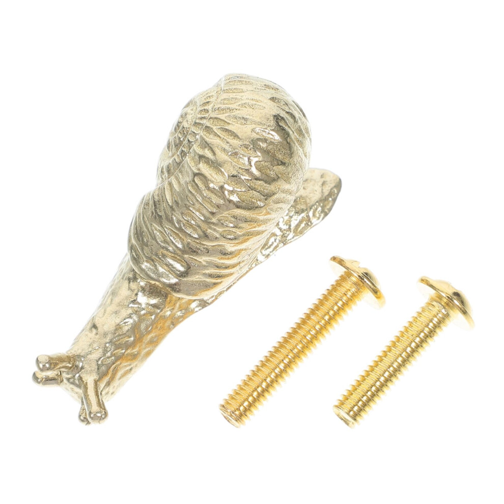 3Pcs Brass Gold Snail Cabinet Knobs And Drawer Pulls For Kitchen Bathroom Vintage Dresser Handles 9351714441841