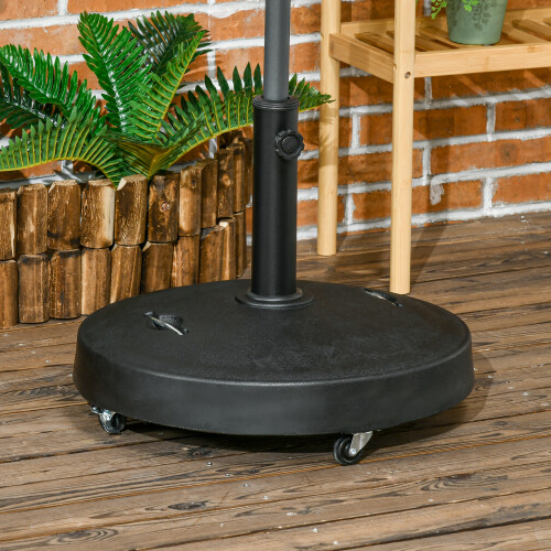 Outsunny Base de Sombrilla Negro 53 x 53 x 41 cm 1