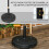 Outsunny Base de Sombrilla Negro 53 x 53 x 41 cm 4
