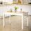 Homcom Conjunto de Comedor Blanco 48 x 52.5 x 83 cm 2