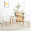 Homcom Conjunto de Comedor Blanco 48 x 52.5 x 83 cm 4