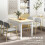 Homcom Conjunto de Comedor Blanco 48 x 52.5 x 83 cm 5