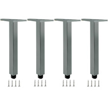 Adjustable Aluminum Furniture Legs 7.9in Set of 4 HeavyDuty Replacement Feet for Cabinet Sofa Table Desk