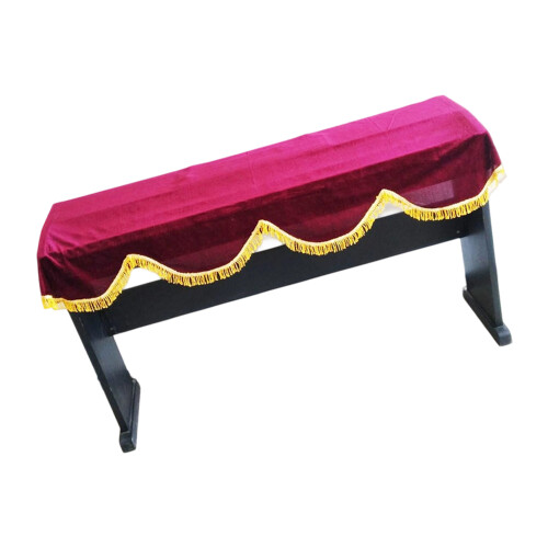 Thickened Soft Velvet Electric Keyboard Cover Dustproof-Red