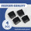 Electric Clipper Accessories,4Pcs Cut Clipper Limit Comb Guide Attachment Size Barber Replacement(3mm,6mm,9mm,12mm) 5